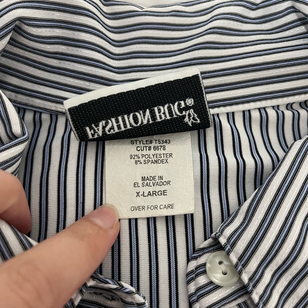 Striped Button-Up Shirt - Picture 5 of 5